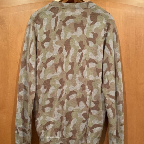 Comme des Garcons camo v-neck cardigan - Picture 5 of 7